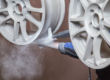 Applying White Powder Coating To Rims